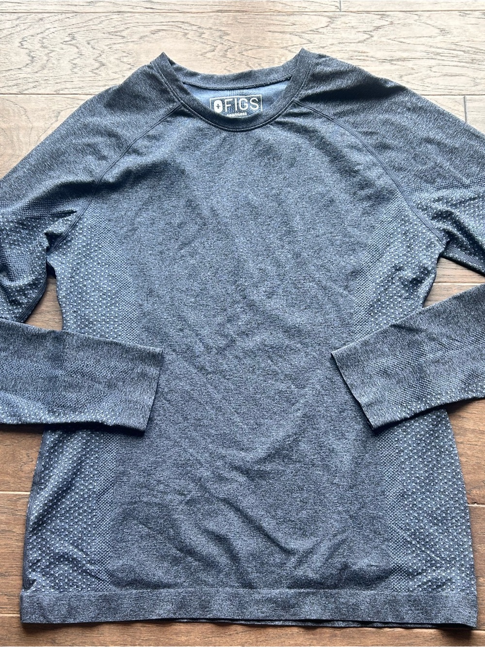 FIGS Seamless Slate Gray Long Sleeve Top XL
